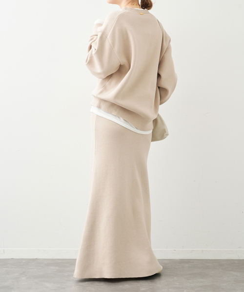 Deuxieme Classe（ドゥーズィエムクラス）の「*SMOOTH TOP クルーネック プルオーバー（ニット/セーター・レディース・ライトグレー/ベージュ・FREE）」の17枚目の写真