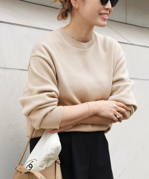 SMOOTH TOP クルーネック プルオーバー（ニット/セーター）｜Deuxieme