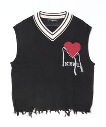 8(eight) | 裾ダメージハートロゴニットベスト(ベスト)