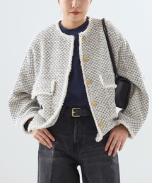 新品タグ付き♪ジャーナルスタンダードレサージュ【23SS】ノーカラージャケット journal standard L'essage（ジャーナルスタンダードレサージュ