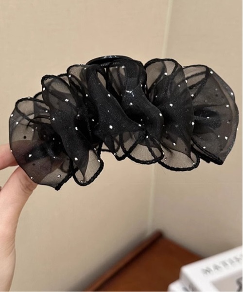 Port / ポート 】 ブラックシリーズ ビッグ リボン バンスクリップ