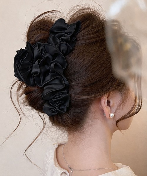 セール】【 Port / ポート 】 ブラックシリーズ ビッグ リボン バンス