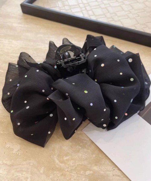 セール】【 Port / ポート 】 ブラックシリーズ ビッグ リボン バンス