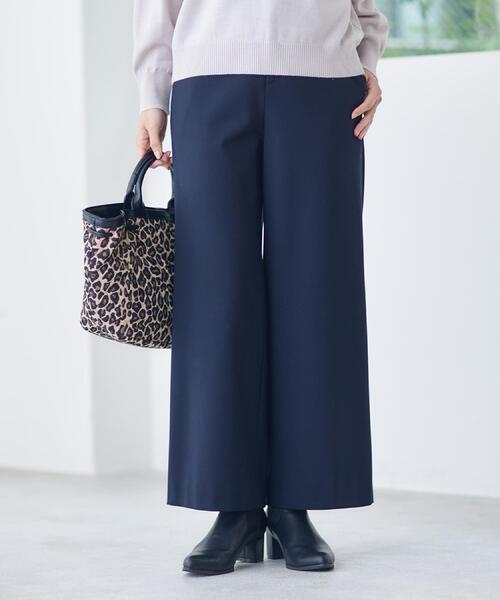Reflect(リフレクト)の「【裏起毛/ゆったりシルエット】ストレートワイドパンツ(その他パンツ・レディース・ブラック系1/ナチュラル/ネイビー・15 /11/09/05/17/13/07)」の3枚目の写真