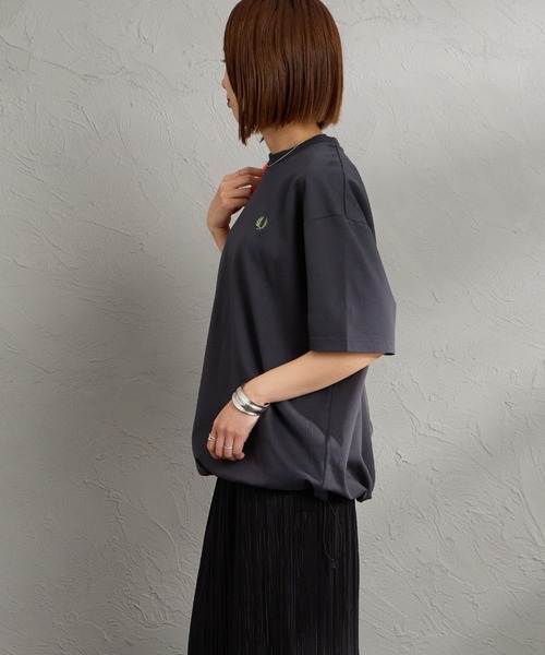 FRED PERRY/フレッドペリー] 別注 ワンポイントロゴ刺繍 ポンチドロー