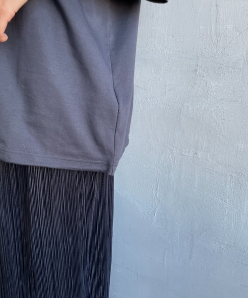 FRED PERRY（フレッドペリー）の「【WEB先行予約】[FRED PERRY/フレッドペリー] 別注 ワンポイントロゴ刺繍 ポンチドローコードTシャツ（Tシャツ/カットソー・レディース・ホワイト/オートミール/チャコールグレー/ブラック・L/M/S）」の21枚目の写真