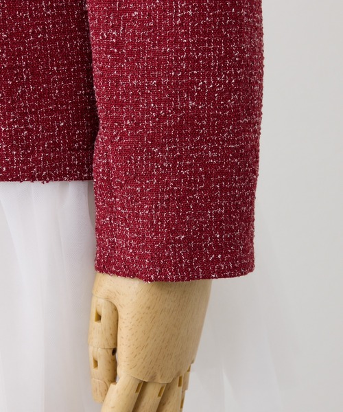 one after another NICE CLAUP（ワンアフターアナザーナイスクラップ）の「【Heart Collection】ハートボタン付きドッキングワンピース（ワンピース・レディース・レッド/オフホワイト/杢グレー/ブラック・FREE）」の9枚目の写真