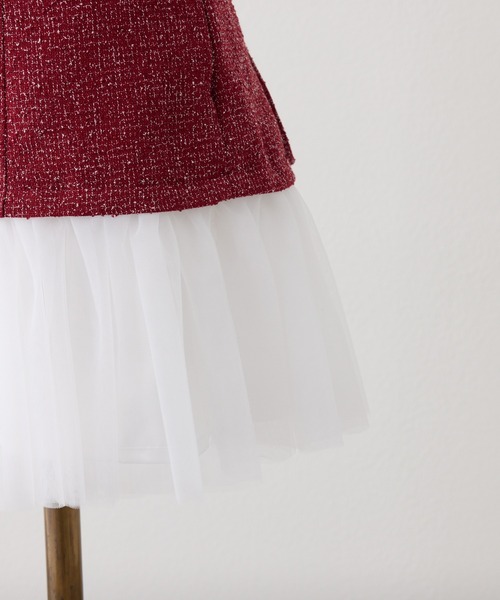 one after another NICE CLAUP（ワンアフターアナザーナイスクラップ）の「【Heart Collection】ハートボタン付きドッキングワンピース（ワンピース・レディース・レッド/オフホワイト/杢グレー/ブラック・FREE）」の13枚目の写真