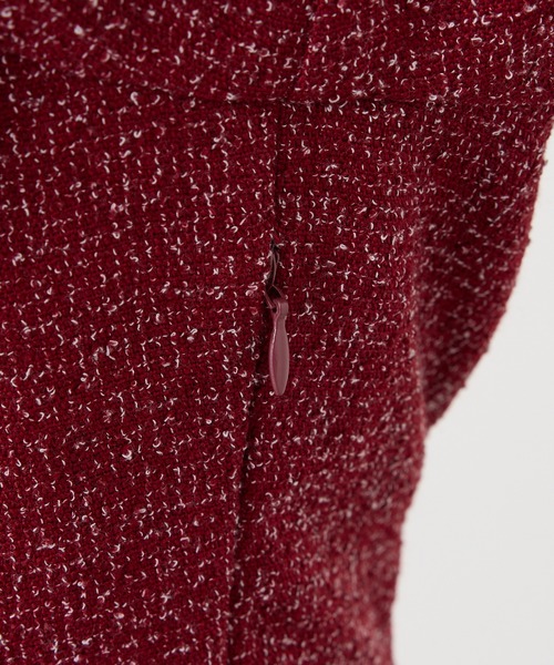 one after another NICE CLAUP（ワンアフターアナザーナイスクラップ）の「【Heart Collection】ハートボタン付きドッキングワンピース（ワンピース・レディース・レッド/オフホワイト/杢グレー/ブラック・FREE）」の14枚目の写真