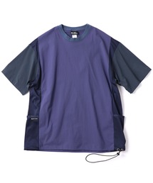 【涼】マイクロリップメッシュ切り替えTee