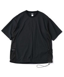 【涼】マイクロリップメッシュ切り替えTee