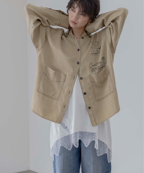 Eimee Law(エイミーロウ)の「イレギュラーヘムレースラインキャミ(キャミソール・レディース・ブラック×ホワイト/アイボリー/ベージュ×ブラック/ブラック・FREE)」の15枚目の写真
