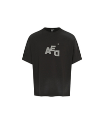 VINTAGE WASHING AED T-SHRIT (CHARCOAL)