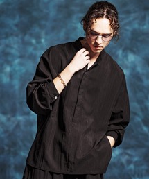 Jih Nunc | ms6374-トロピカルスタンドカラープルオーバーシャツ(JIH-R1154)(シャツ/ブラウス)