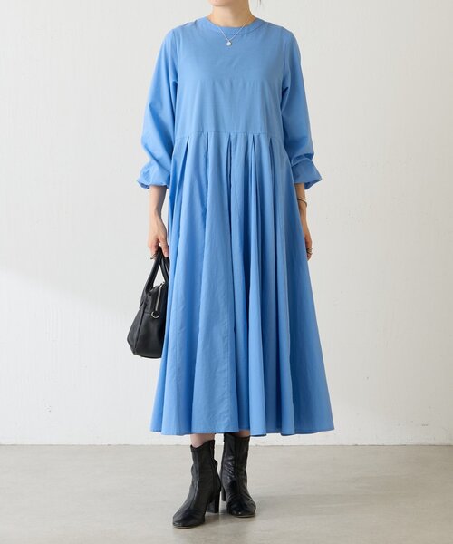 BEARDSLEY（ビアズリー）の「前後ギャザーワンピース（ワンピース・レディース・ブルー/オレンジ/ブラック・0/1）」の22枚目の写真