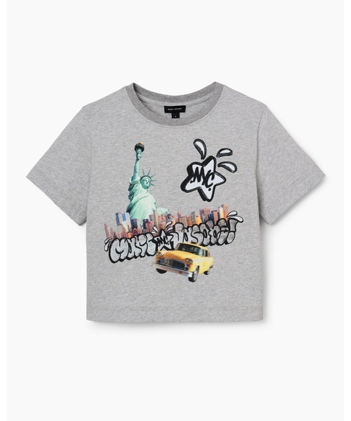 MARC JACOBS（マークジェイコブス）の「THE CITY TEE/ザ シティ ティー ニューヨーク（Tシャツ/カットソー・レディース・ブラック×ピンク・XL/L/M/S/XS）」の7枚目の写真