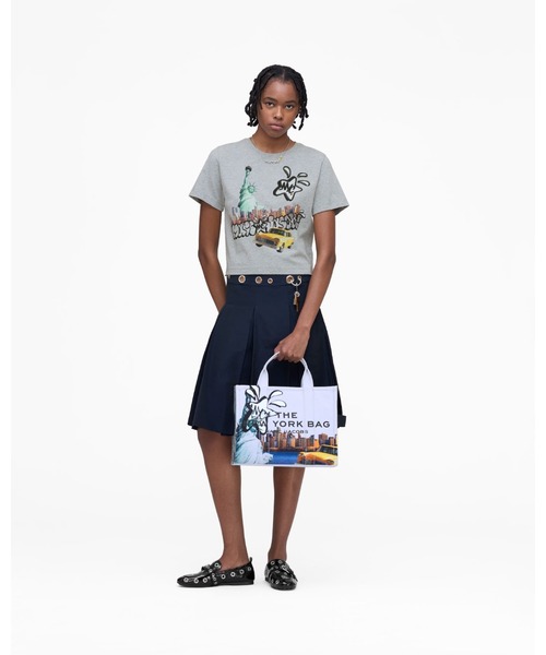 MARC JACOBS（マークジェイコブス）の「THE CITY TEE/ザ シティ ティー ニューヨーク（Tシャツ/カットソー・レディース・ブラック×ピンク・XL/L/M/S/XS）」の6枚目の写真