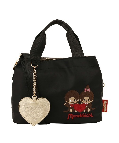 SALON de RUBAN（サロンドルヴァン）の「【SALON de RUBAN / サロン ド ルヴァン】 モンチッチ 2wayハンドバッグ（ハンドバッグ・レディース・モカ/レッド/ブラック・FREE）」の2枚目の写真