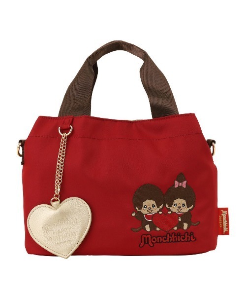 SALON de RUBAN（サロンドルヴァン）の「【SALON de RUBAN / サロン ド ルヴァン】 モンチッチ 2wayハンドバッグ（ハンドバッグ・レディース・モカ/レッド/ブラック・FREE）」の7枚目の写真