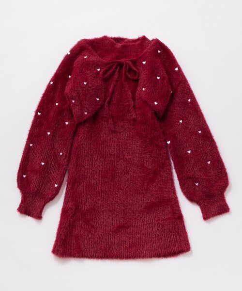 セール】ハート刺繍ニットワンピース（ワンピース）｜OLIVE des OLIVE