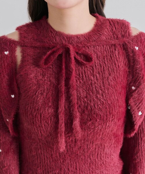 セール】ハート刺繍ニットワンピース（ワンピース）｜OLIVE des OLIVE