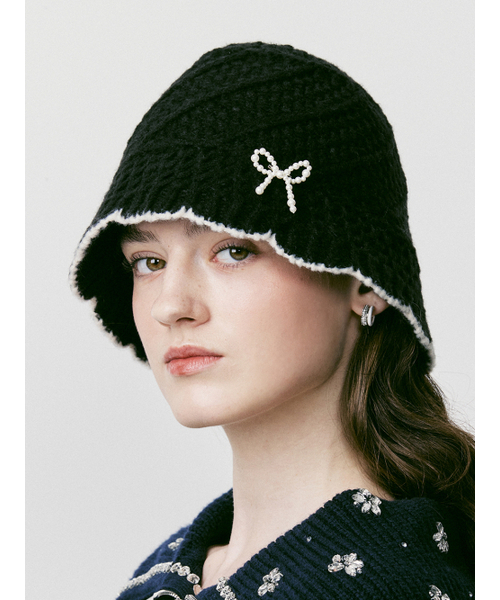 Ribbon Pearl Bucket Hat_VH249OAC001M