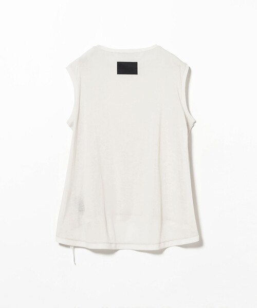 Demi-Luxe BEAMS（デミルクス ビームス）の「COG THE BIGSMOKE / NELLY ノースリーブ トップス［接触冷感］（Tシャツ/カットソー・レディース・ホワイト系その他2/ブラック・ONE SIZE）」の7枚目の写真
