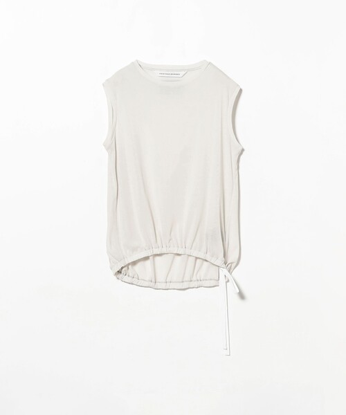Demi-Luxe BEAMS（デミルクス ビームス）の「COG THE BIGSMOKE / NELLY ノースリーブ トップス［接触冷感］（Tシャツ/カットソー・レディース・ホワイト系その他2/ブラック・ONE SIZE）」の9枚目の写真