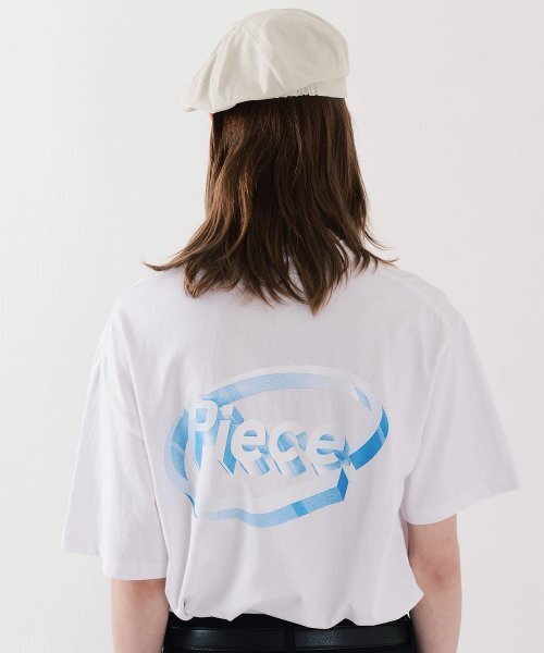 PIECEMAKER(ピースメーカー)の「PIECE 3D LOGO TSHIRTS (WHITE)(Tシャツ/カットソー・レディース・その他・M/L)」の2枚目の写真