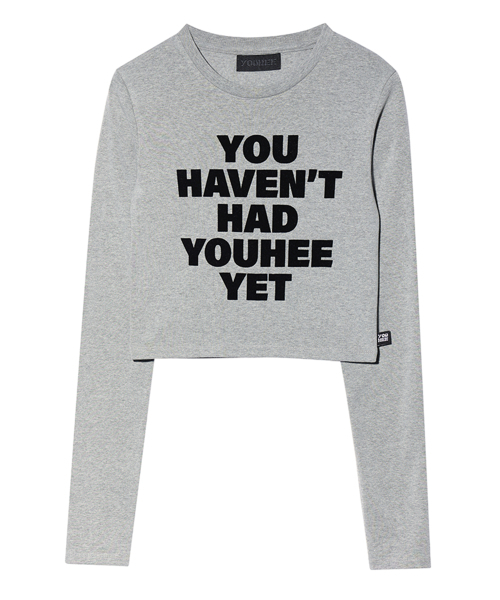 YOUHEE(ユヒ)の「YOUHEE LETTERING LONG SLEEVE WHITE(Tシャツ/カットソー・レディース・その他・FREE)」の7枚目の写真