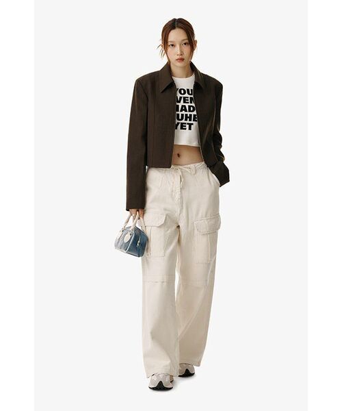 YOUHEE(ユヒ)の「YOUHEE LETTERING LONG SLEEVE WHITE(Tシャツ/カットソー・レディース・その他・FREE)」の14枚目の写真