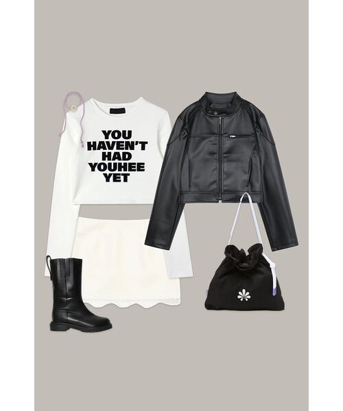 YOUHEE(ユヒ)の「YOUHEE LETTERING LONG SLEEVE WHITE(Tシャツ/カットソー・レディース・その他・FREE)」の19枚目の写真