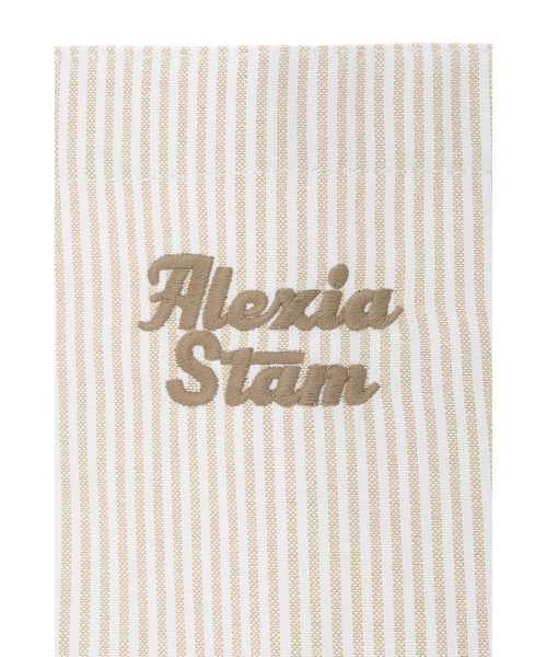 ALEXIA STAM（アリシアスタン）の「Stripe Tote Bag /ストライプトート（トートバッグ・レディース・ベージュ/レッド・FREE）」の12枚目の写真