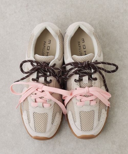 MOHI（モヒ）の「PAPILLONNER×MOHI/別注スニーカー（スニーカー・レディース・サンドベージュ・37/36/38）」の6枚目の写真