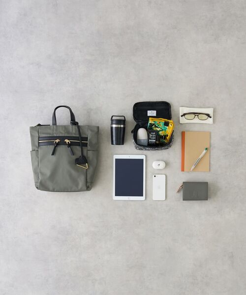 LANVIN en Bleu（ランバンオンブルー）の「グラン　2wayリュック（バックパック/リュック・レディース・チャコールグレー/ブラック・FREE）」の12枚目の写真