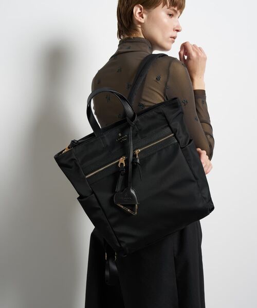 LANVIN en Bleu（ランバンオンブルー）の「グラン　2wayリュック（バックパック/リュック・レディース・チャコールグレー/ブラック・FREE）」の17枚目の写真