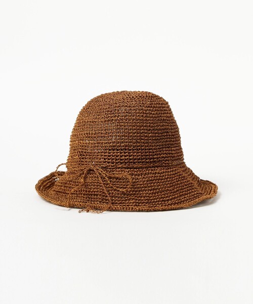 BEAMS BOY（ビームスボーイ）の「アバカ クロッシェ ハット（ハット・レディース・ブラウン系その他4・ONE SIZE）」の4枚目の写真