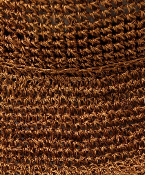 BEAMS BOY（ビームスボーイ）の「アバカ クロッシェ ハット（ハット・レディース・ブラウン系その他4・ONE SIZE）」の5枚目の写真