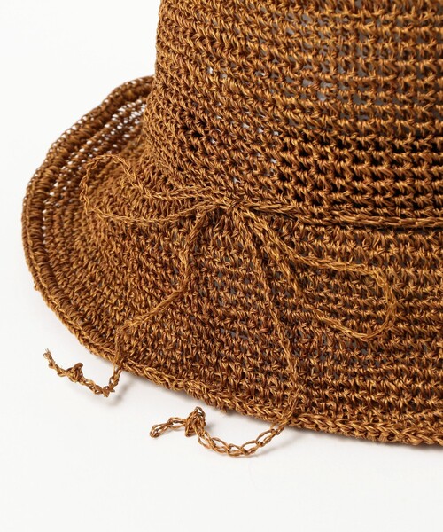 BEAMS BOY（ビームスボーイ）の「アバカ クロッシェ ハット（ハット・レディース・ブラウン系その他4・ONE SIZE）」の6枚目の写真