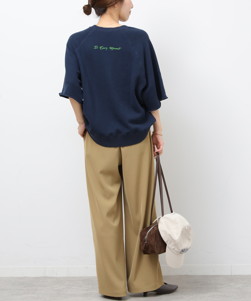 JOURNAL STANDARD relume（ジャーナルスタンダード　レリューム）の「［26SS新作］ウォッシャブルヘビーツイルイージーワイド（その他パンツ・レディース・ベージュ/ブラック/チャコールグレー/ホワイト・36/38）」の13枚目の写真