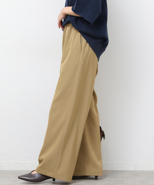 JOURNAL STANDARD relume（ジャーナルスタンダード　レリューム）の「［26SS新作］ウォッシャブルヘビーツイルイージーワイド（その他パンツ・レディース・ベージュ/ブラック/チャコールグレー/ホワイト・36/38）」の16枚目の写真