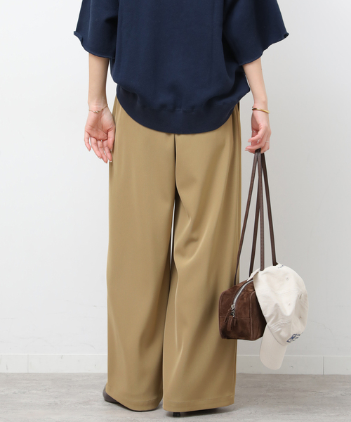 JOURNAL STANDARD relume（ジャーナルスタンダード　レリューム）の「［26SS新作］ウォッシャブルヘビーツイルイージーワイド（その他パンツ・レディース・ベージュ/ブラック/チャコールグレー/ホワイト・36/38）」の18枚目の写真