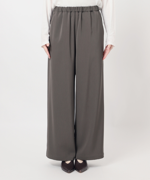 JOURNAL STANDARD relume（ジャーナルスタンダード　レリューム）の「［26SS新作］ウォッシャブルヘビーツイルイージーワイド（その他パンツ・レディース・ブラック/チャコールグレー/ホワイト/ベージュ・36/38）」の10枚目の写真