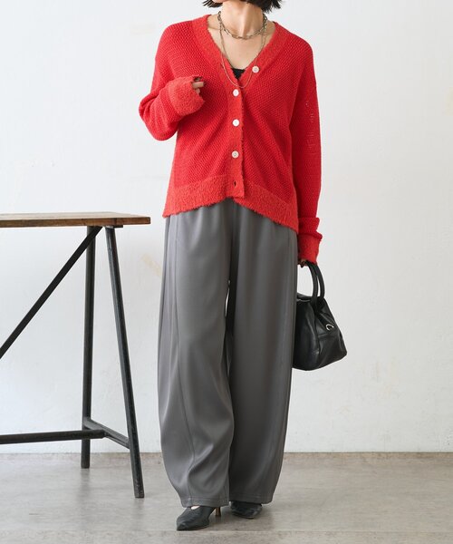 Jena espace merveilleux(ジェナ エスパスメルヴェイユ)の「【美シルエット】カーブラインイージーパンツ(その他パンツ・レディース・アイボリー/グレー・FREE)」の21枚目の写真