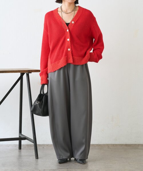 Jena espace merveilleux(ジェナ エスパスメルヴェイユ)の「【美シルエット】カーブラインイージーパンツ(その他パンツ・レディース・アイボリー/グレー・FREE)」の22枚目の写真