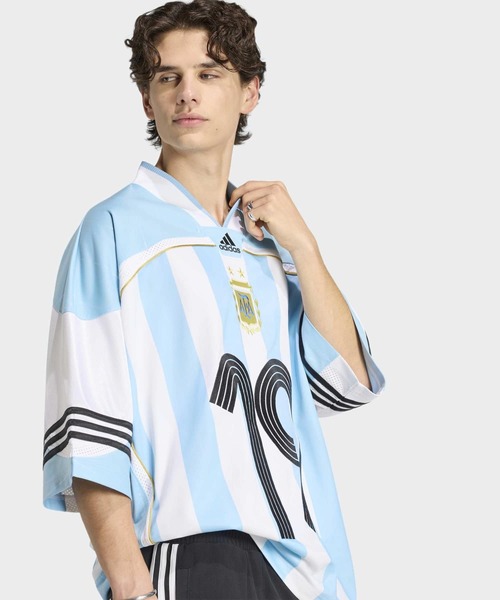adidas(アディダス)の「ブリングバック リミックス アルゼンチン ジャージ / アディダスオリジナルス adidas Originals(Tシャツ/カットソー・メンズ・ブルー・X-SMALL/X-LARGE/SMALL/MEDIUM/LARGE/3XL/XX-LARGE)」の10枚目の写真
