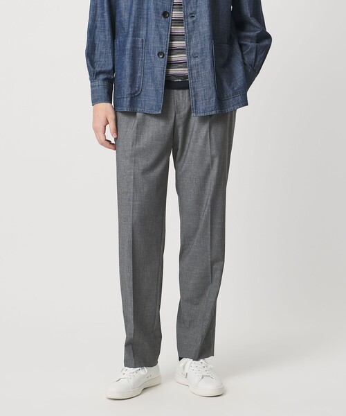 UNITED ARROWS(ユナイテッドアローズ)の「TR バックシャーリング 1プリーツ イージー スラックス ストレッチ 接触冷感(スラックス・メンズ・ネイビー/グレー系・XL/M/L/S)」の15枚目の写真