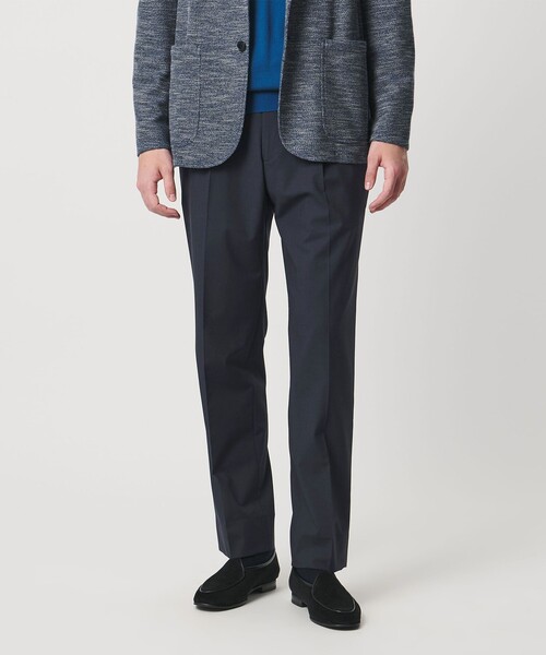 UNITED ARROWS(ユナイテッドアローズ)の「TR バックシャーリング 1プリーツ イージー スラックス ストレッチ 接触冷感(スラックス・メンズ・ネイビー/グレー系・XL/M/L/S)」の17枚目の写真