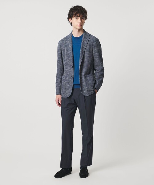UNITED ARROWS(ユナイテッドアローズ)の「TR バックシャーリング 1プリーツ イージー スラックス ストレッチ 接触冷感(スラックス・メンズ・ネイビー/グレー系・XL/M/L/S)」の19枚目の写真