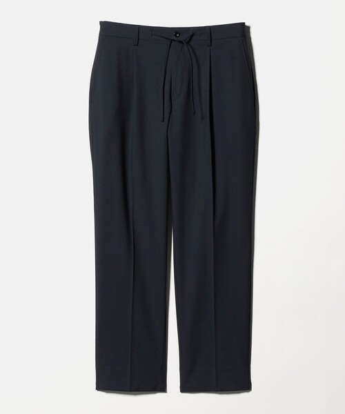 UNITED ARROWS(ユナイテッドアローズ)の「TR バックシャーリング 1プリーツ イージー スラックス ストレッチ 接触冷感(スラックス・メンズ・ネイビー/グレー系・XL/M/L/S)」の9枚目の写真